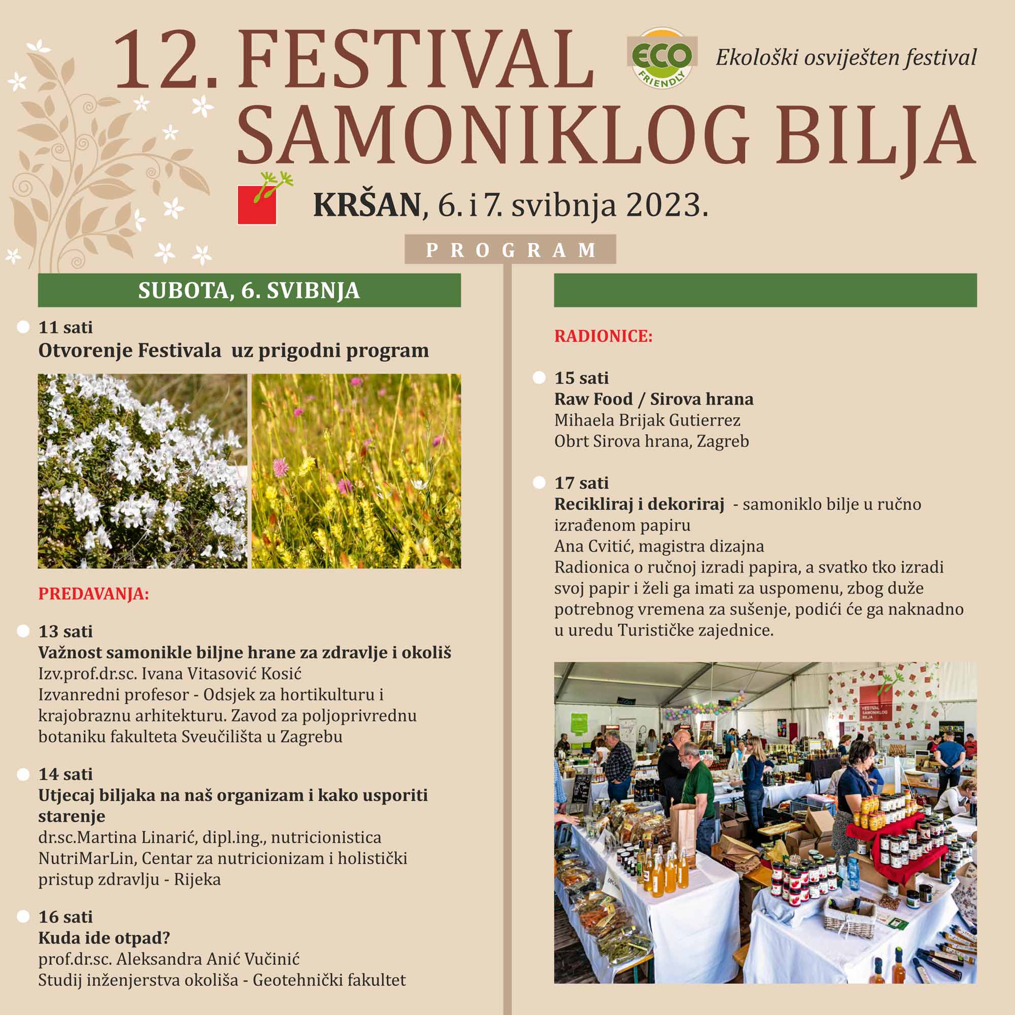 12. Festival samoniklog bilja Kršan - program