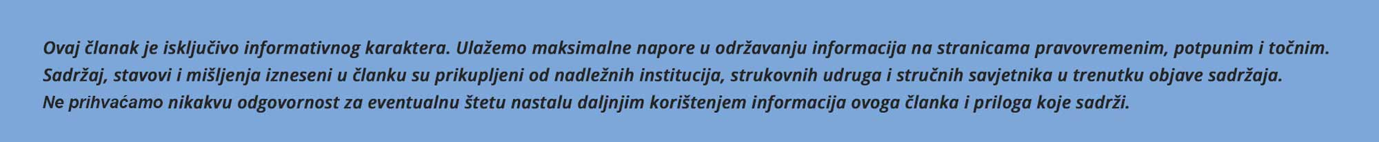 Izjava o odricanju od odgovornosti