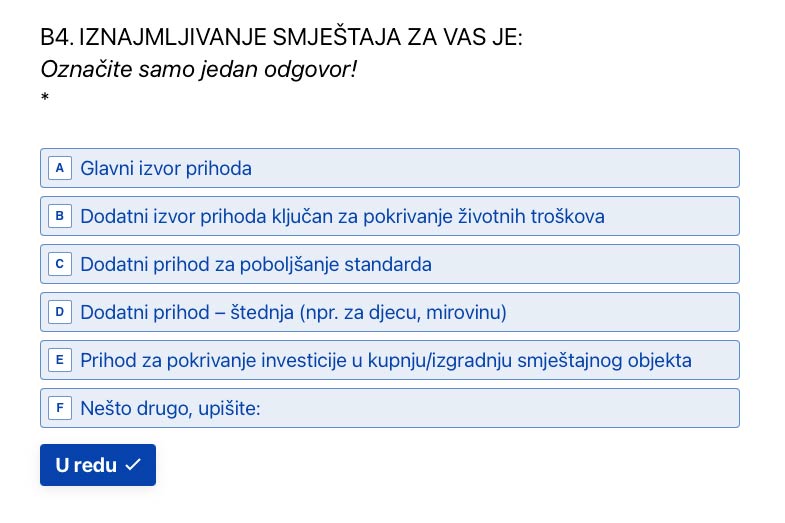 HTZ analiza obiteljskog smještaja