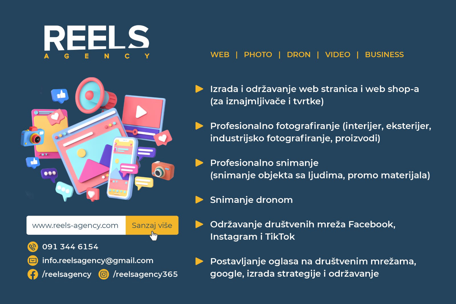 Reels Agency usluge