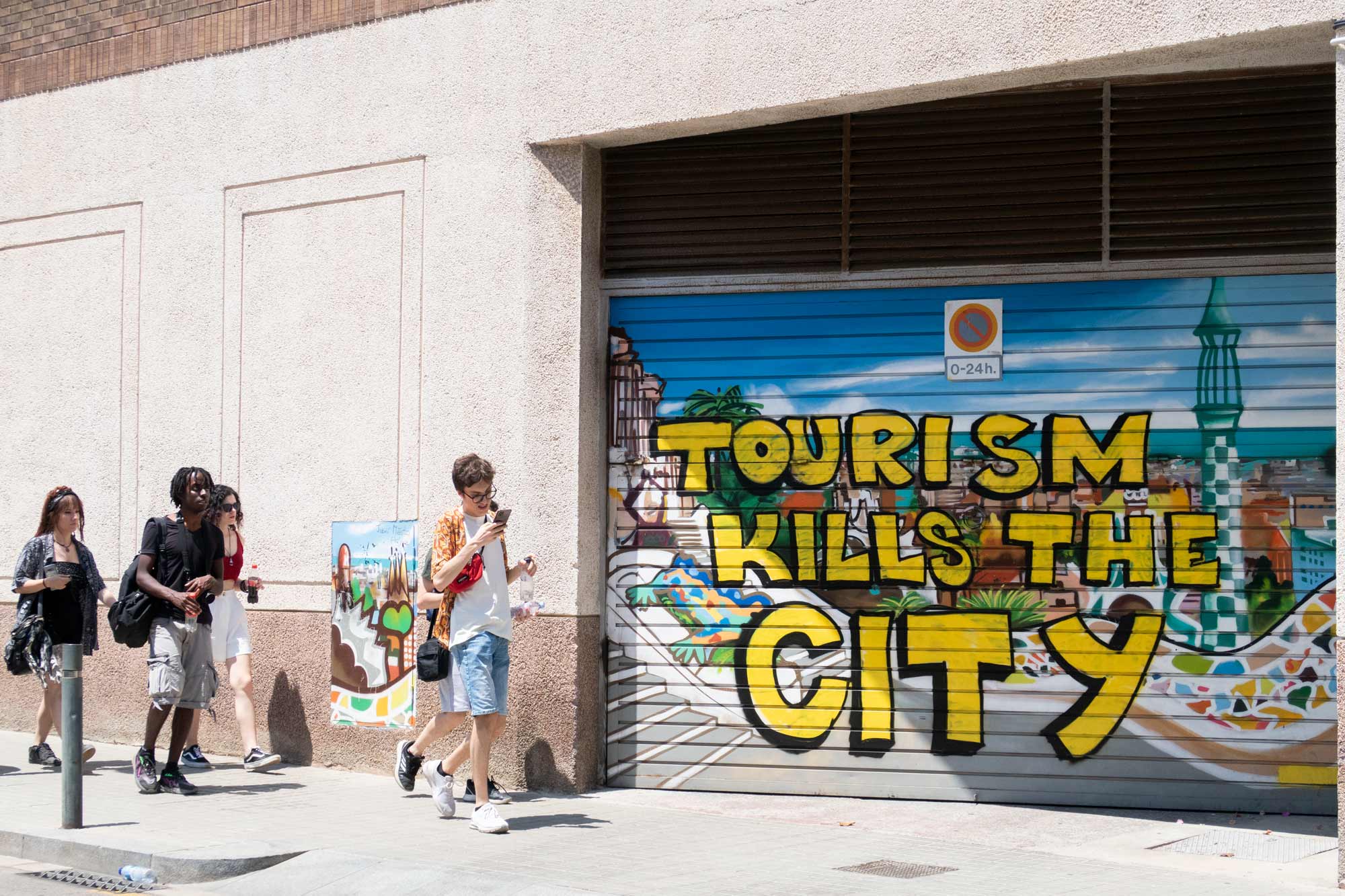 Grafit u Barceloni u znak prosvjeda protiv turizma